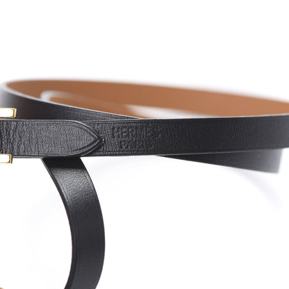 Hermes Chamonix Hapi 3MM Triple Tour Wrap Bracelet S Black 4 of 8