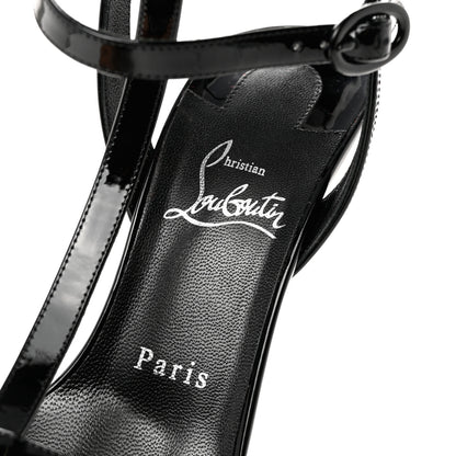 Christian Louboutin Patent Mara 100 Sandals 38.5 Black 7 of 8