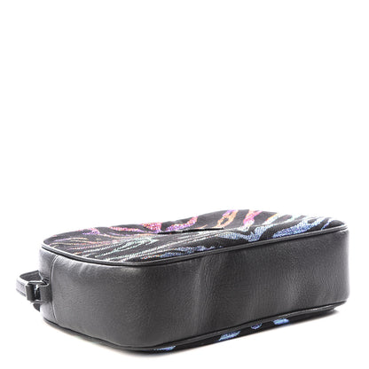 Saint Laurent Canvas Calfskin Metallic Tiger Print Monogram Lou Camera Bag Multicolor 3 of 8