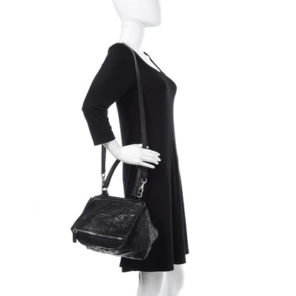 Givenchy Tumbled Sheepskin Small Pandora Black 2 of 12