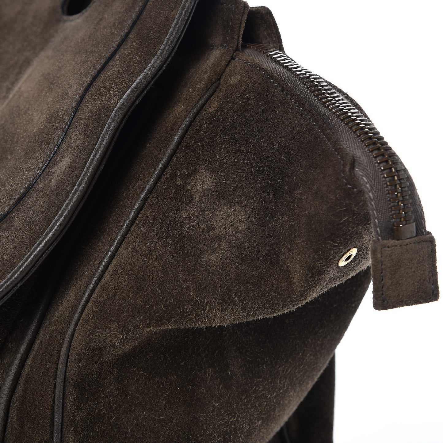 Suede Medium 1973 Top Handle Satchel Olive