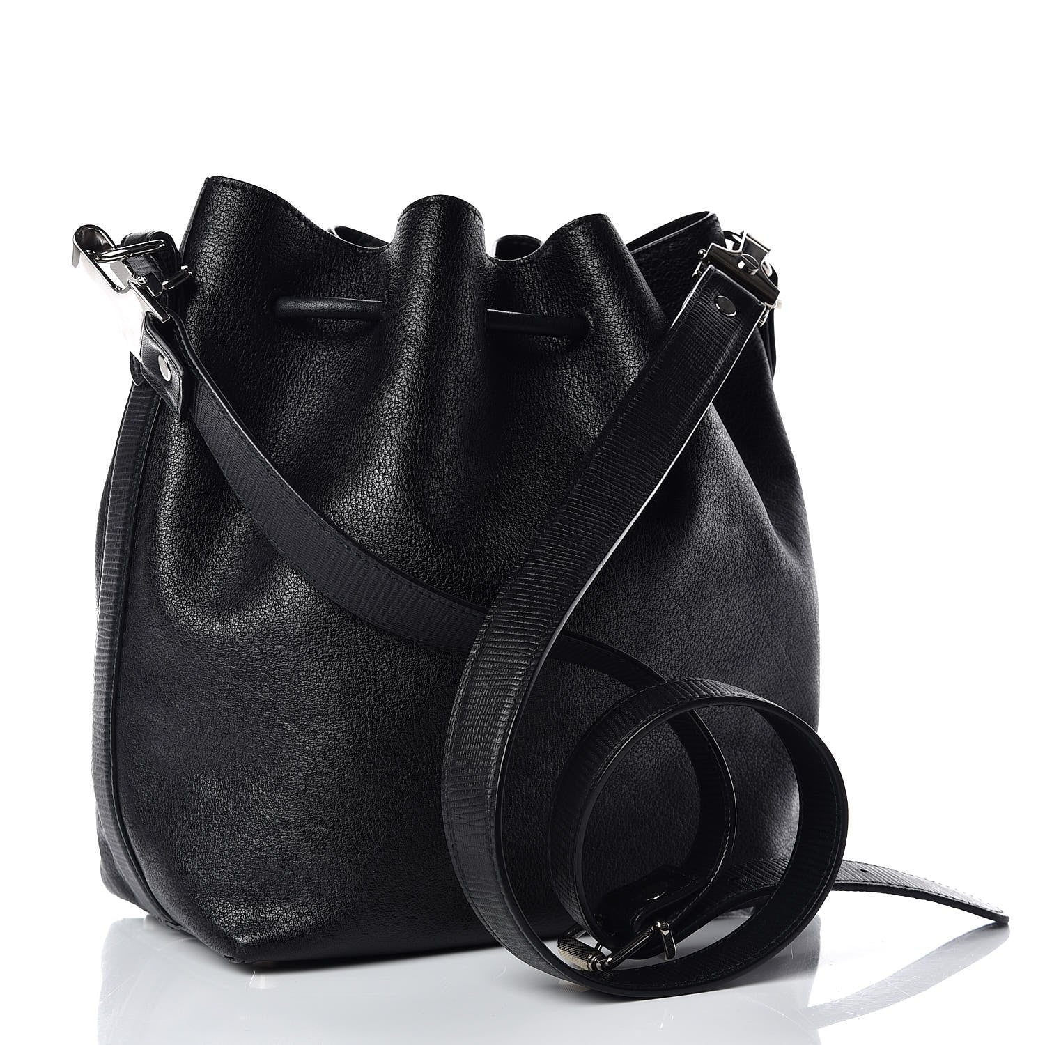 Proenza Schouler Calfskin Buffalo Medium Bucket Bag Black 3 of 13