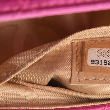 Chanel Satin Quilted Evening Bag Fuchsia 8 of 9