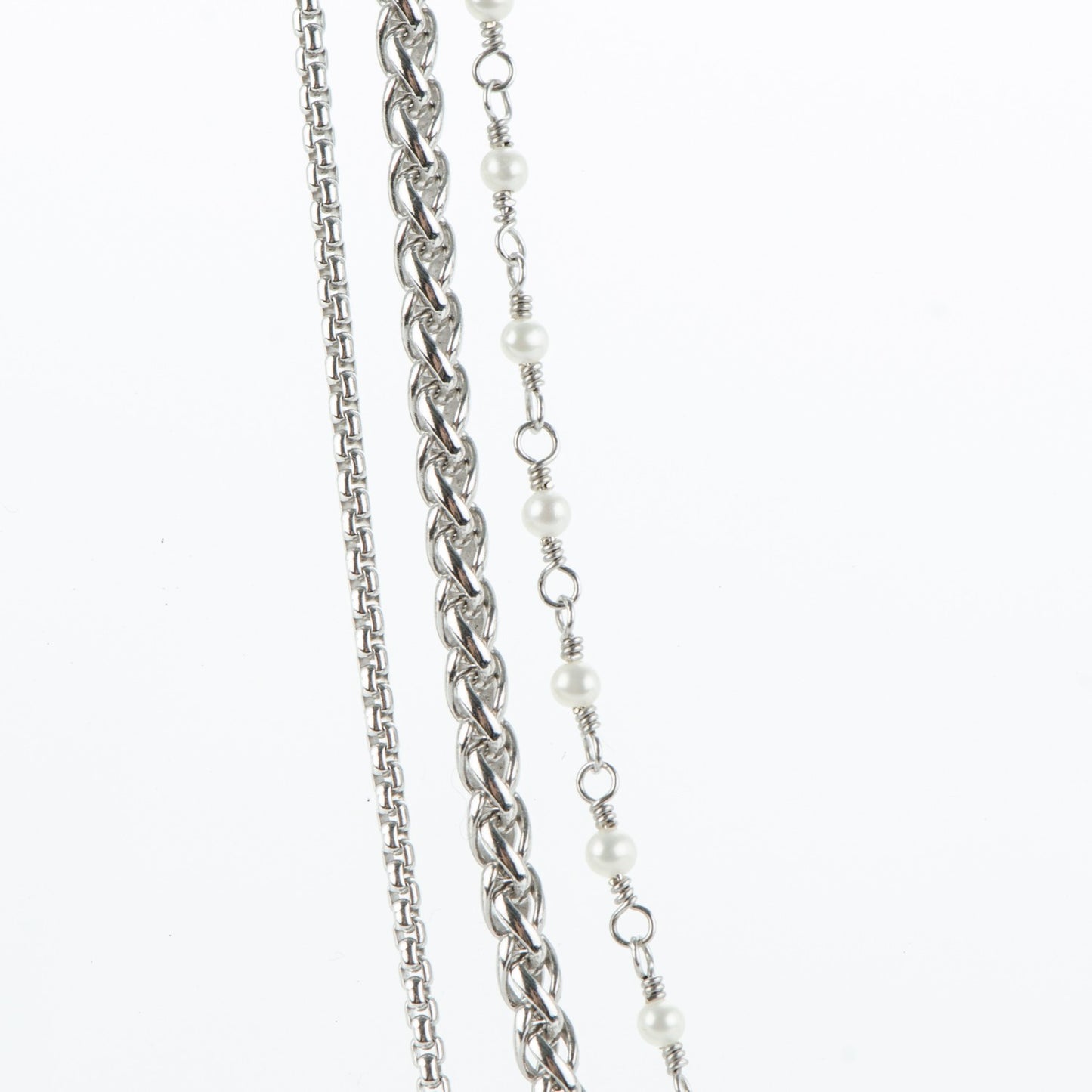 Sterling Silver Pearl 10mm Starburst Chain Necklace