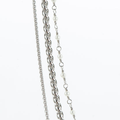 David Yurman Sterling Silver Pearl 10mm Starburst Chain Necklace 3 of 5
