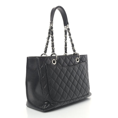 Chanel Caviar Quilted Grand Shopping Tote GST Black 3 of 11