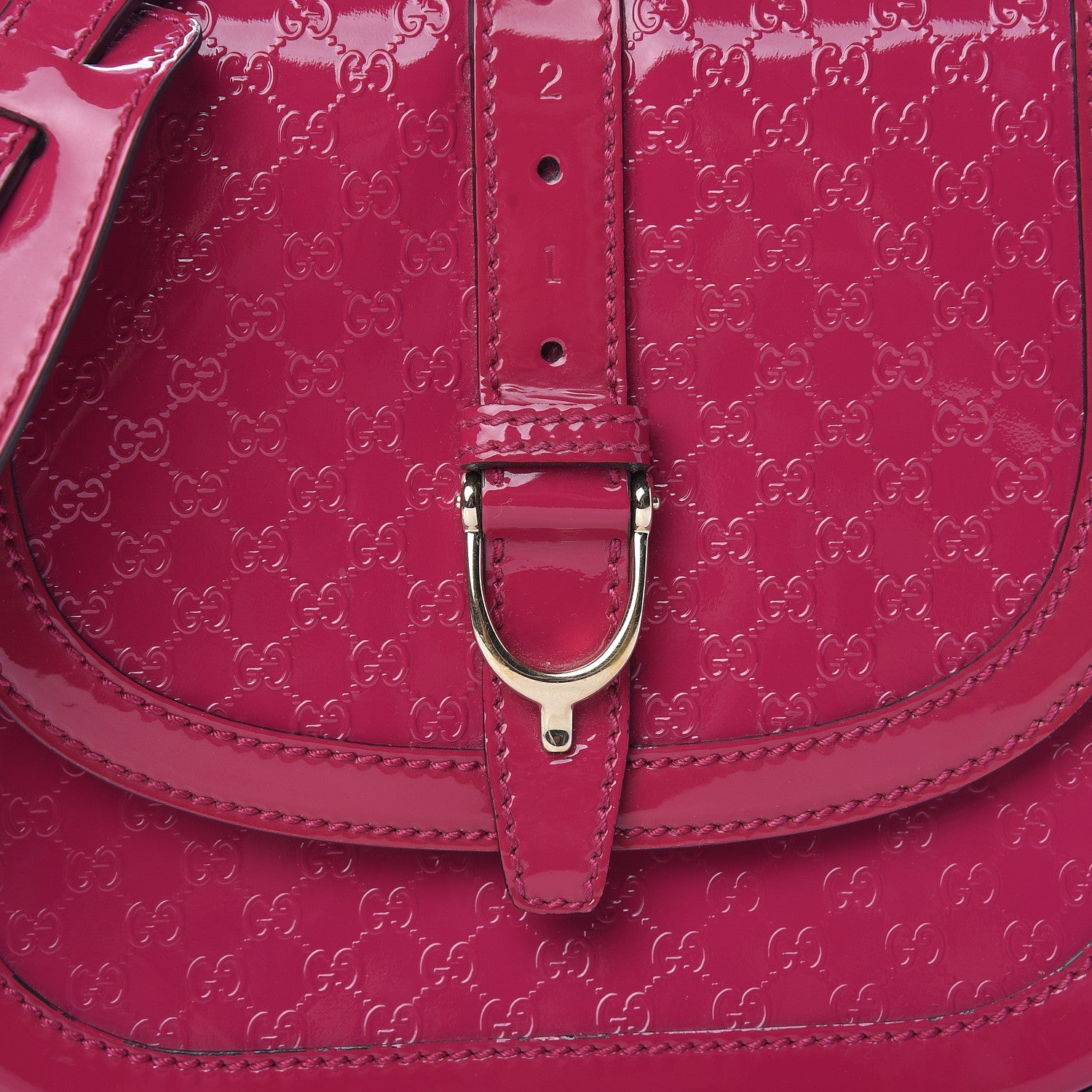 Gucci Patent Microguccissima Small Nice Messenger Bag Bright Bouganville 10 of 19