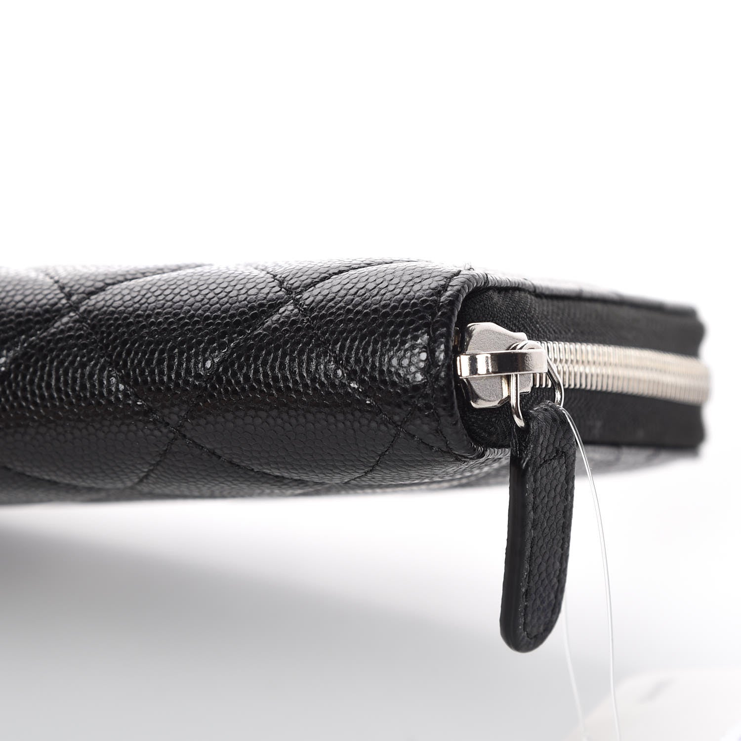 Chanel Caviar Quilted Large Zip Around Organizer Wallet Black 5 of 11