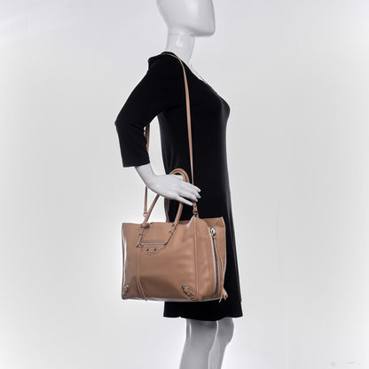 Balenciaga Veau Papier B4 Zip Around Tote Rose Des Sables 2 of 9