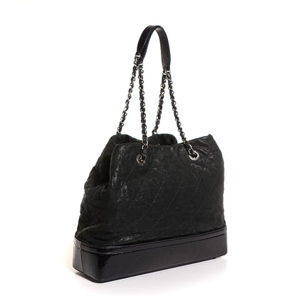 Chanel Iridescent Calfskin VIP Large Tote Black 3 of 8
