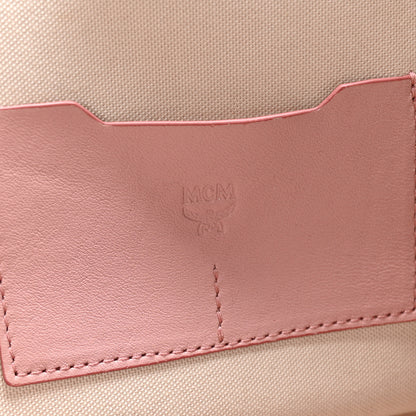 MCM Visetos Large Traveler Weekender Bag Light Pink 5 of 9