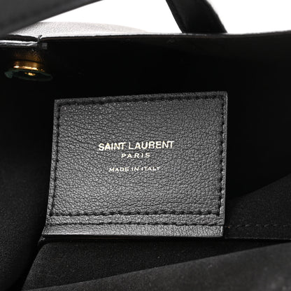 Saint Laurent Calfskin Toy Shopping Tote Black 6 of 10