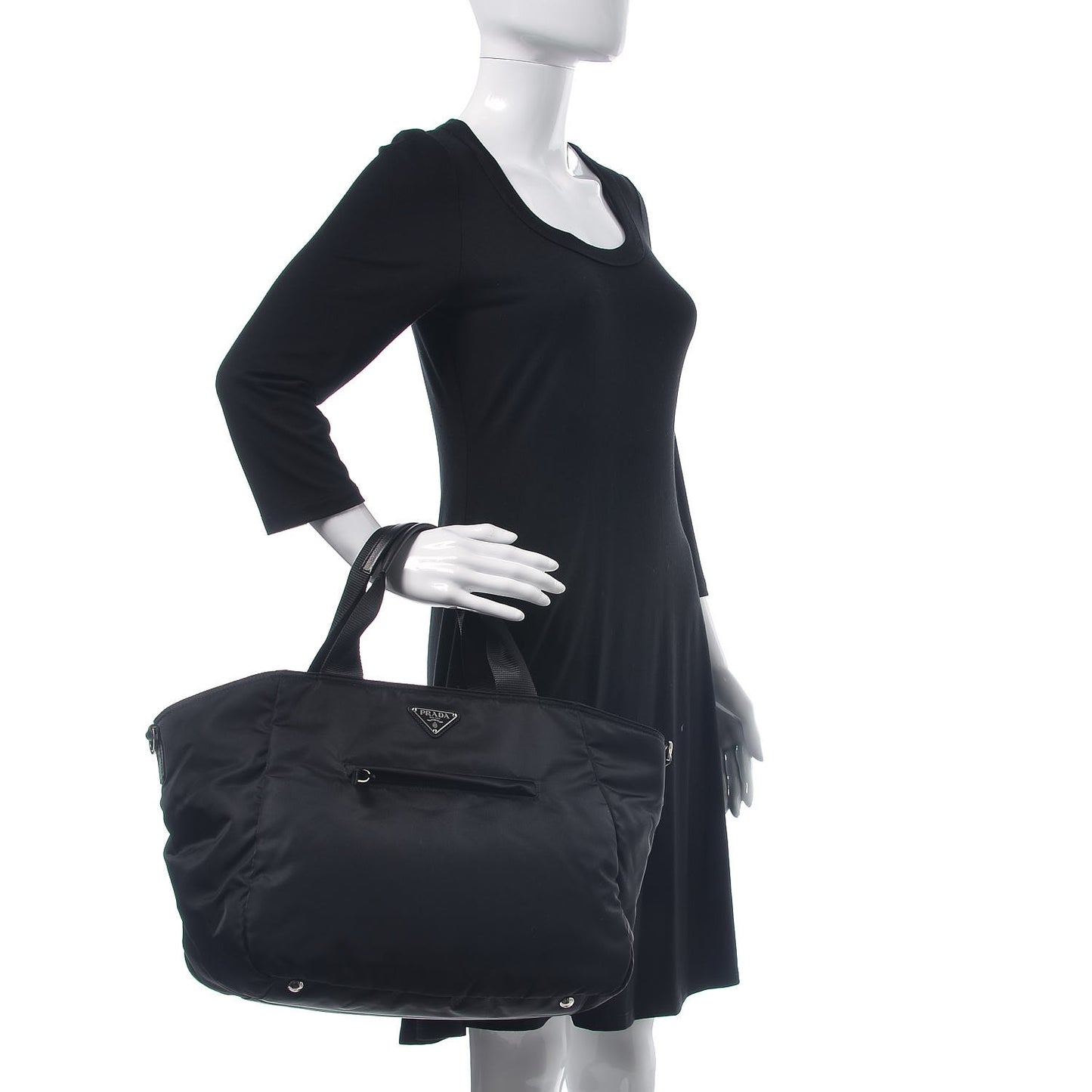 Nylon Vela Tote Black