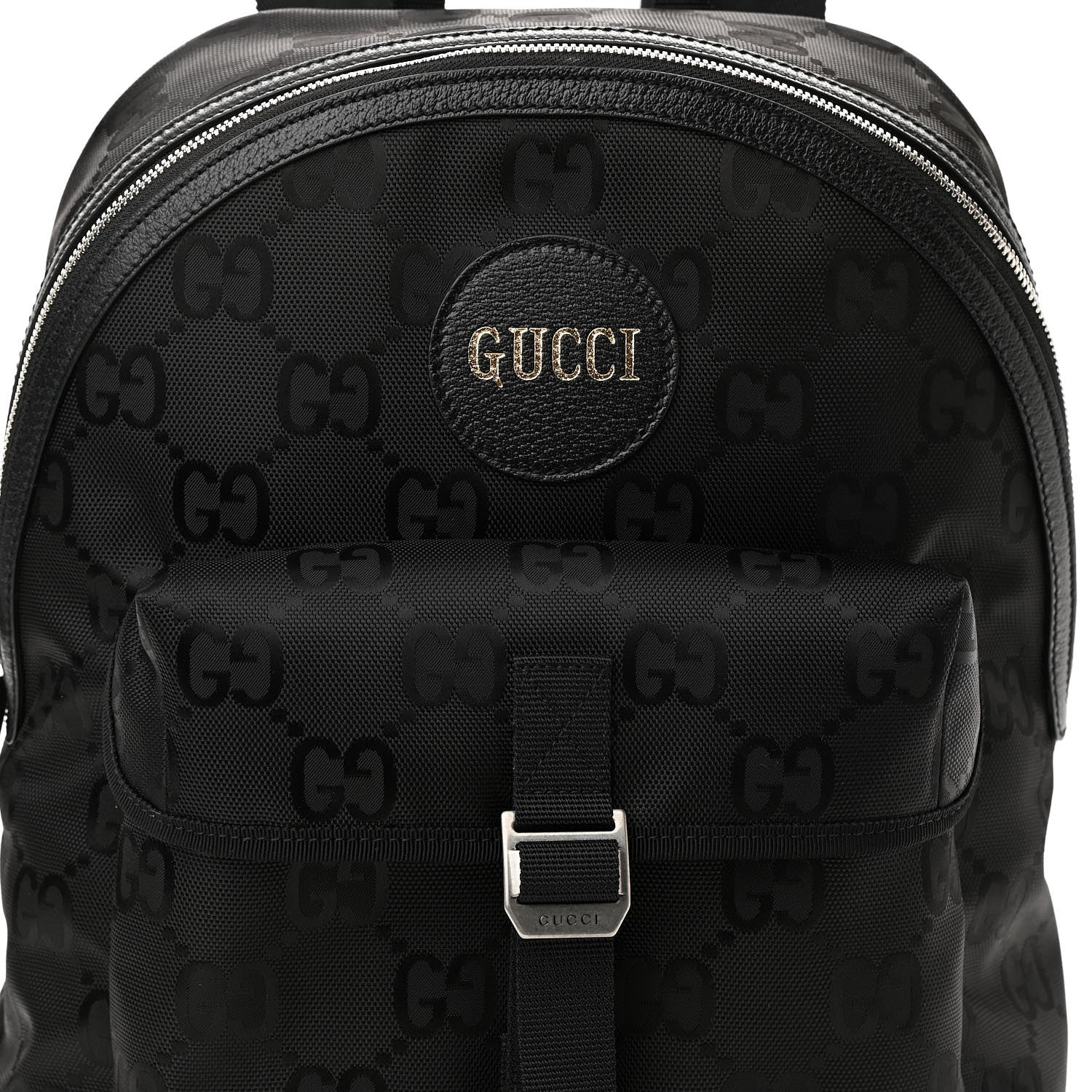 Gucci Econyl Nylon Monogram Off The Grid Backpack Black 8 of 10