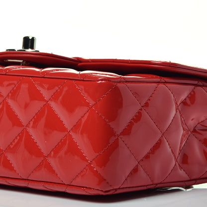 Chanel Patent Calfskin Quilted Mini Rectangular Flap Red 8 of 8