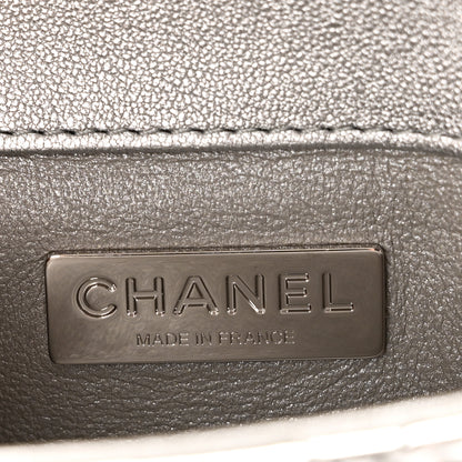 Chanel Mirror Calfskin Small Top Handle Clutch With Chain Silver 6 of 10