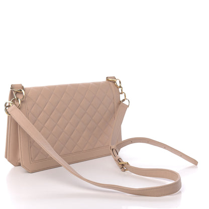 Chanel Calfskin Quilted Flap Beige 3 of 16