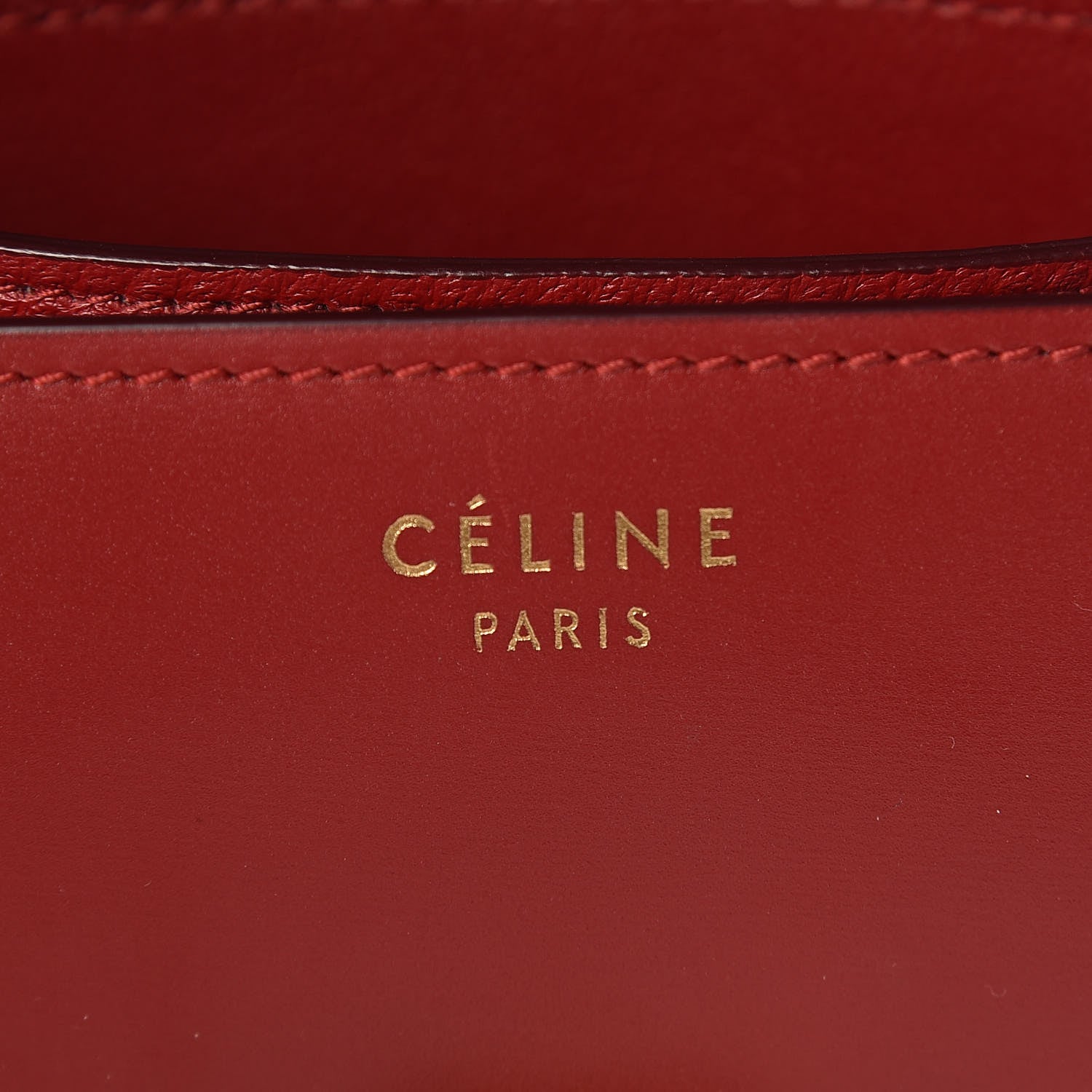 Celine Smooth Calfskin Small Classic Box Flap Bag Red 6 of 10