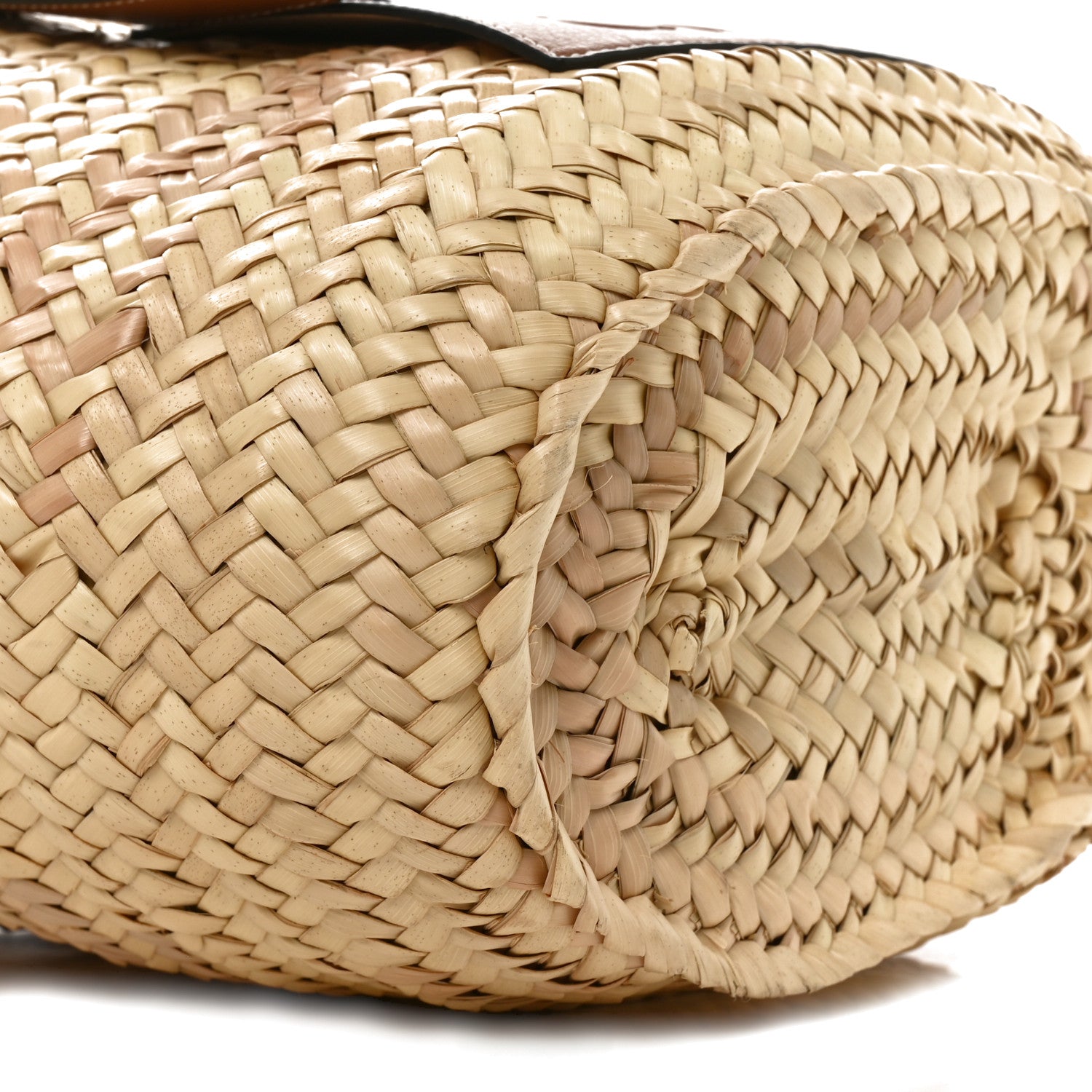 Loewe Raffia Small Basket Tote Bag Natural Tan 7 of 8