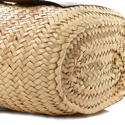 Loewe Raffia Small Basket Tote Bag Natural Tan 7 of 8