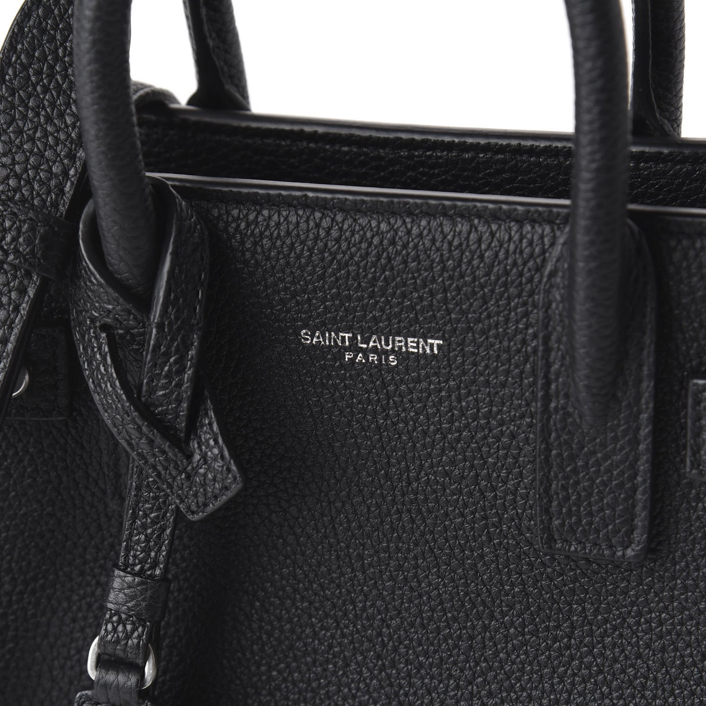 Grained Calfskin Nano Sac De Jour Souple Black