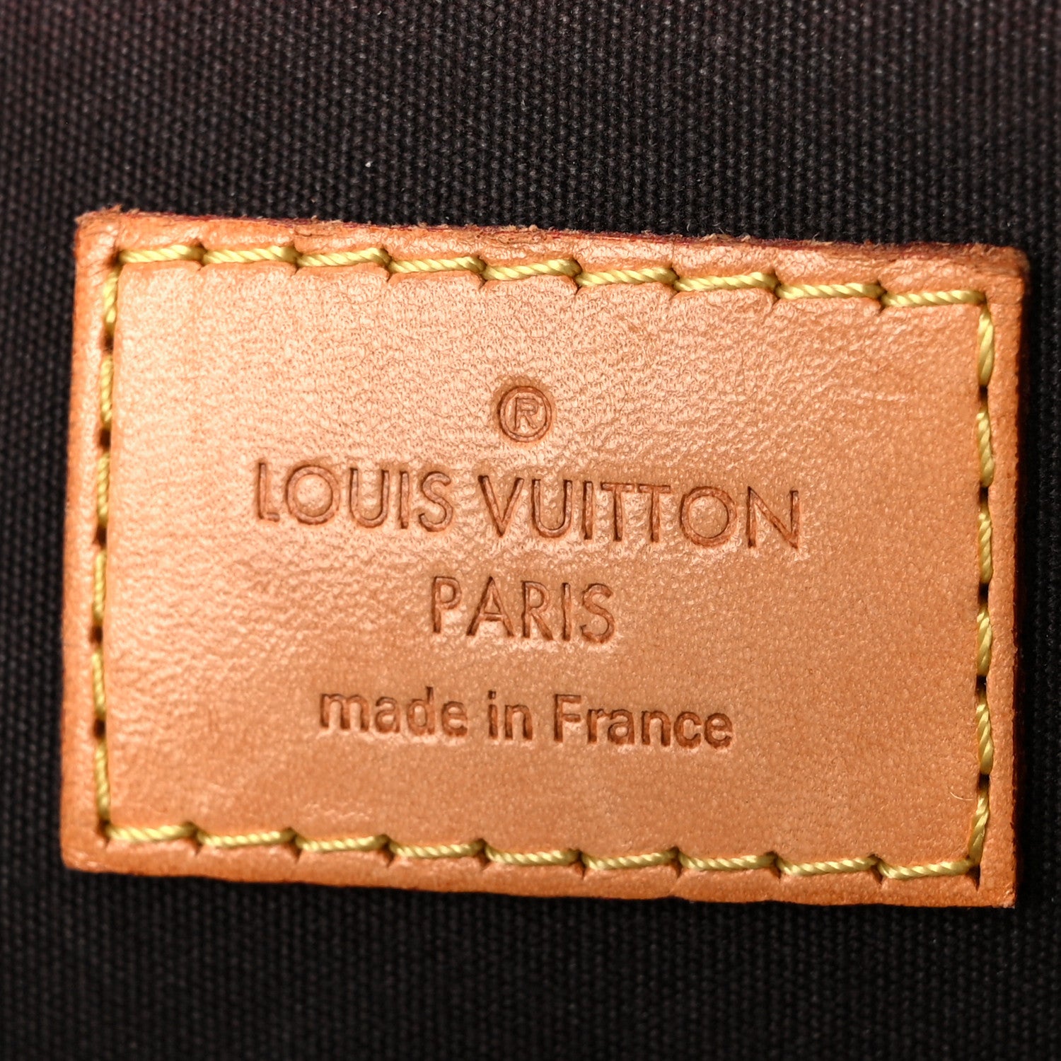 Louis Vuitton Vernis Rayures Alma BB Amarante 6 of 11