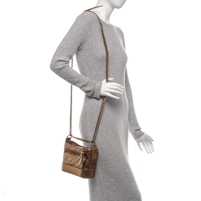 Chanel Aged Calfskin Quilted Small Gabrielle Hobo Bronze 2 of 7