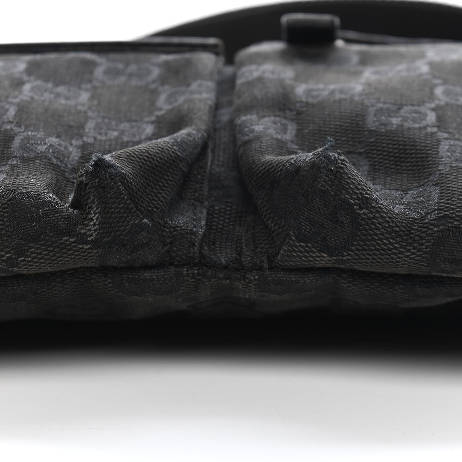 Gucci GG Monogram Double Pocket Belt Bag Black 9 of 13