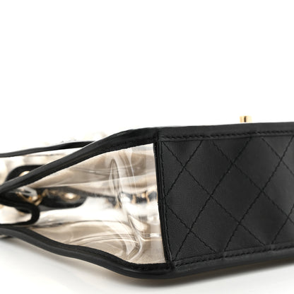 Chanel Lambskin PVC Sand By The Sea Flap With Pearl Strap Black 9 of 12