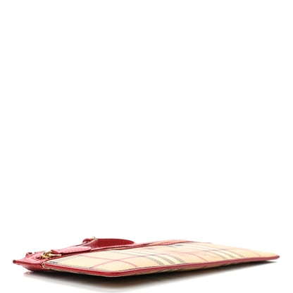 Burberry Haymarket Check Clutch Bag Red 4 of 6