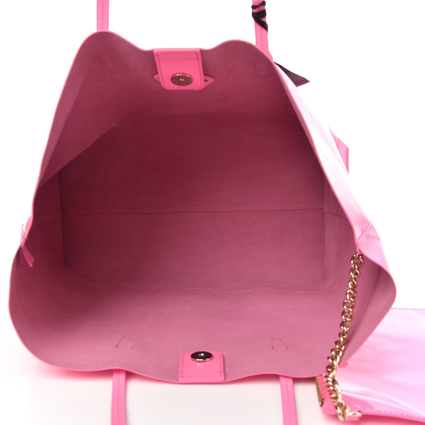 Vernice Palazzo Medusa Tote Pink