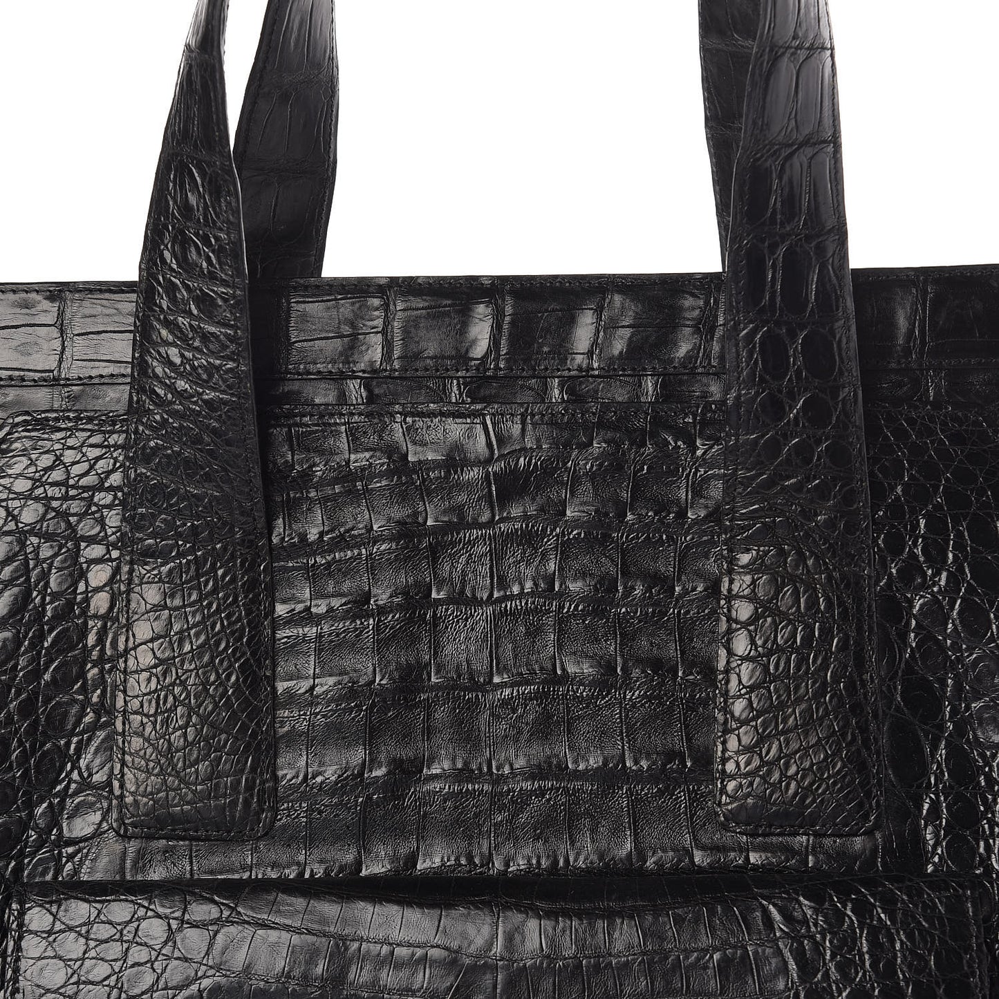 Crocodile Tote Black