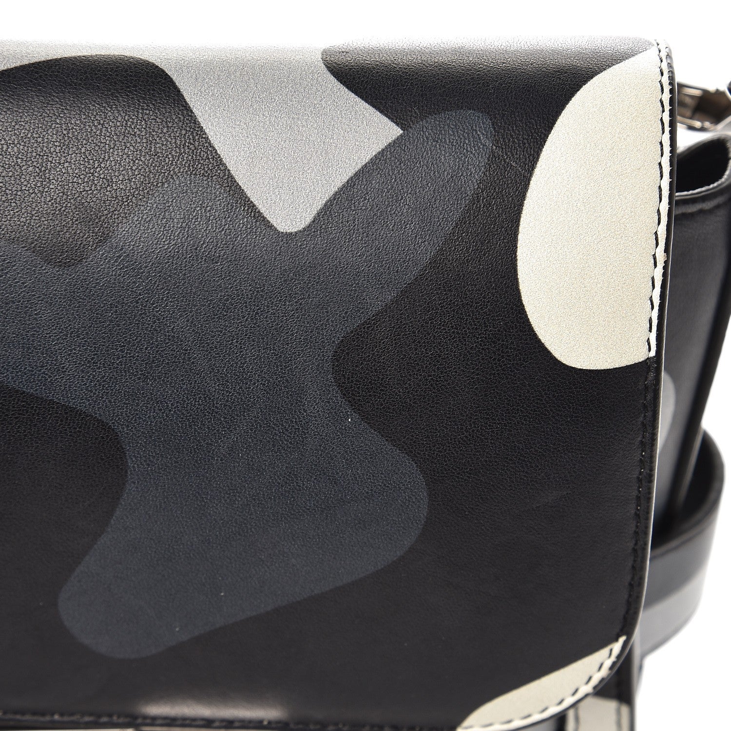 Proenza Schouler Calfskin Camouflage Print PS11 Classic Shoulder Bag Black 9 of 12