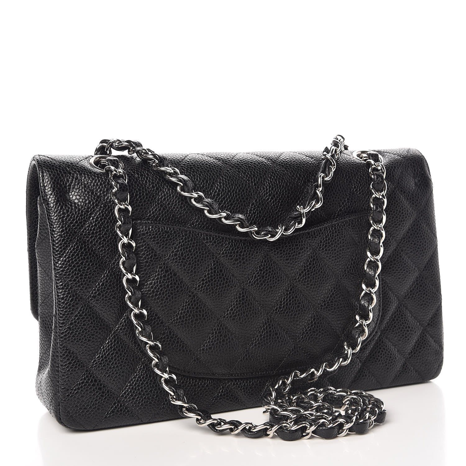 Chanel Caviar Quilted Medium Double Flap Black 3 of 11