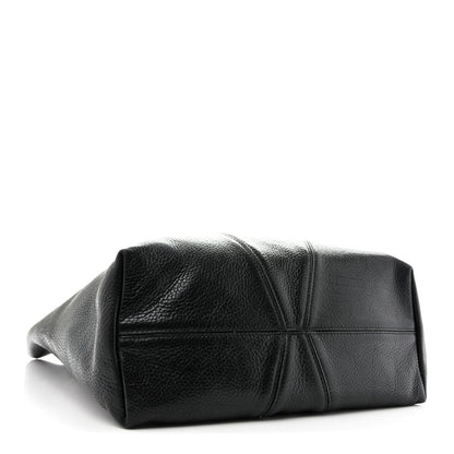 Chloe Grained Calfskin Large Spin Tote Black 4 of 13