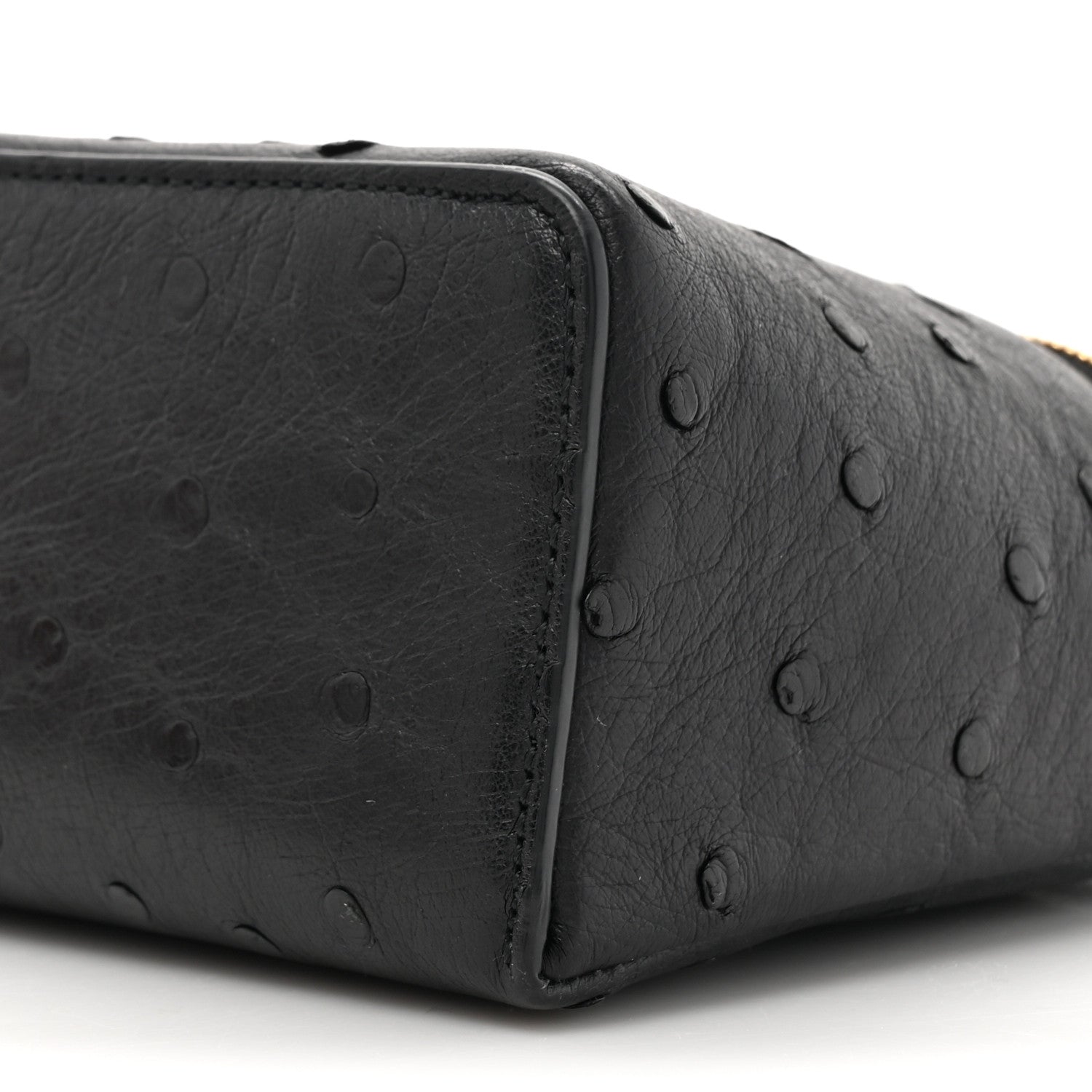 Loro Piana Ostrich L19 Extra Pocket Pouch Black 8 of 12