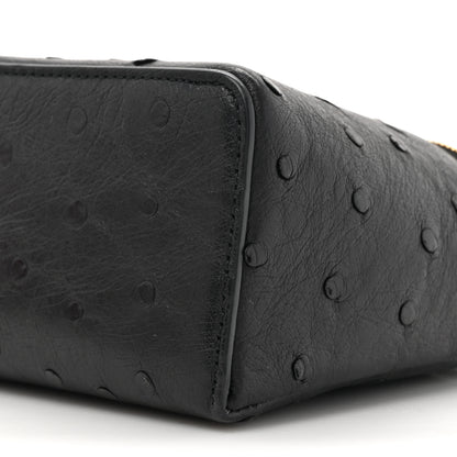 Loro Piana Ostrich L19 Extra Pocket Pouch Black 8 of 12