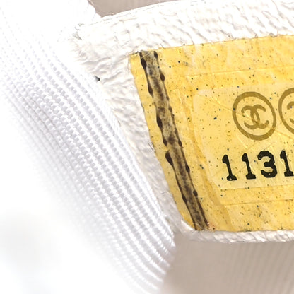 Chanel Caviar Quilted Grand Shopping Tote GST White 7 of 15