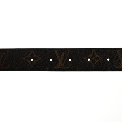 Louis Vuitton Calfskin Monogram 40mm LV Initiales Reversible Belt 80 32 Black 6 of 6
