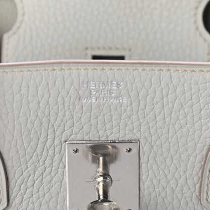 Hermes Taurillon Clemence Birkin 35 Gris Perle 5 of 10