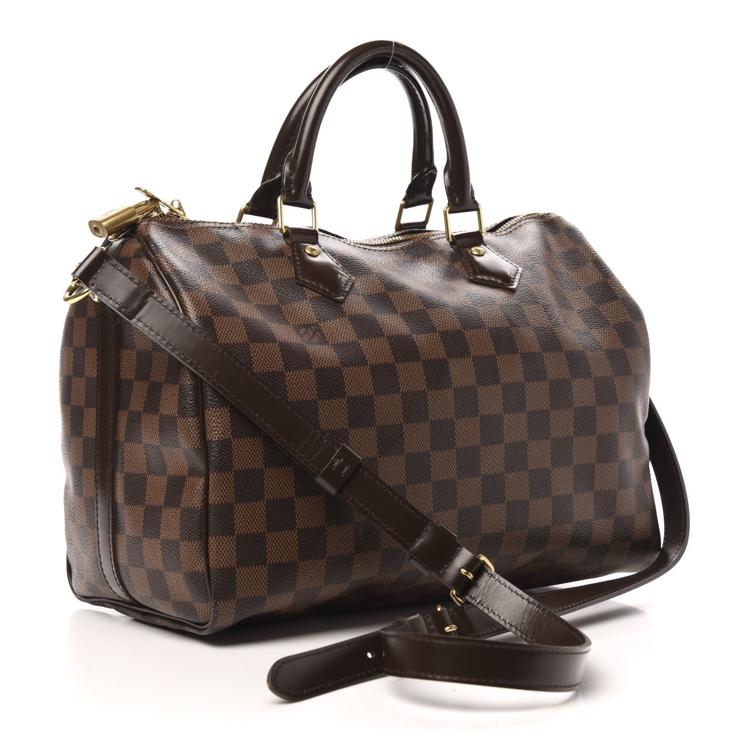 Louis Vuitton Damier Ebene Speedy Bandouliere 30 3 of 9