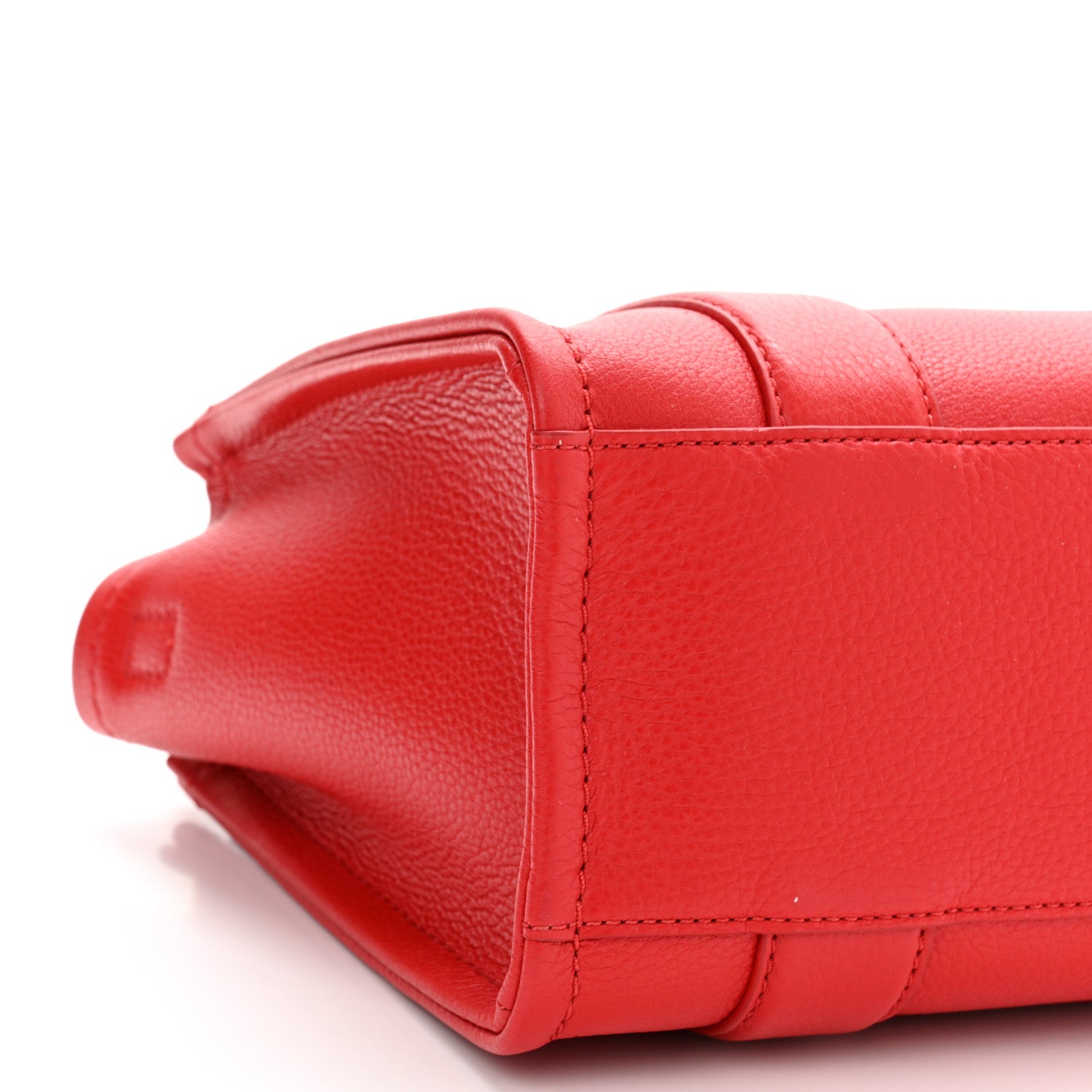 Marc Jacobs Grained Calfskin Small The Tote Bag Red 10 of 11