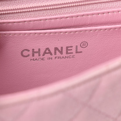 Chanel Jersey Quilted Mini Square Flap Pink 6 of 16