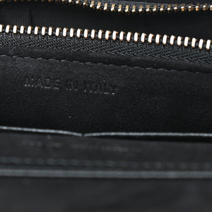 Christian Dior Grained Calfskin Diorama Wallet on Chain Pouch Black 8 of 12