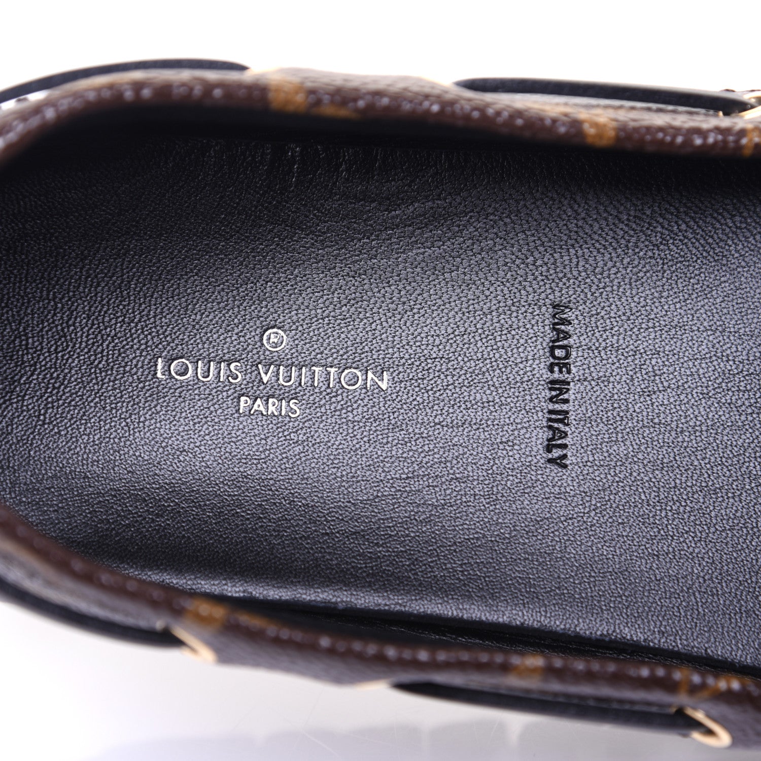 Louis Vuitton Patent Reverse Monogram Gloria Loafers 39 7 of 13