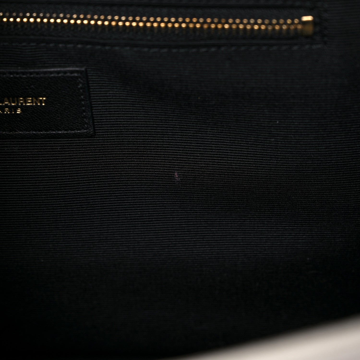 Saint Laurent Grain De Poudre Matelasse Chevron Large Monogram Satchel White 12 of 17