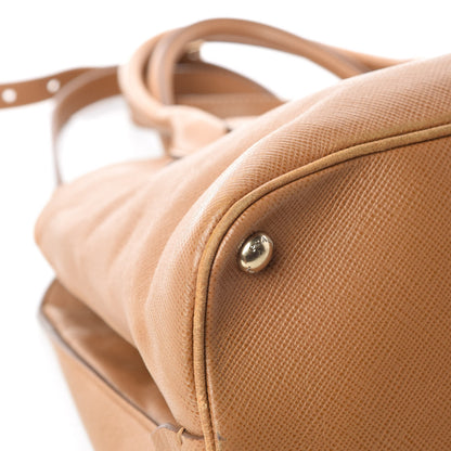 Prada Saffiano Cuir Open Promenade Tote Caramel 16 of 28