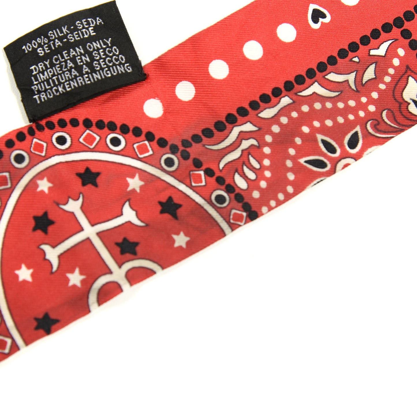 Silk Entre Ciel Et Mer Twilly Rouge White Black