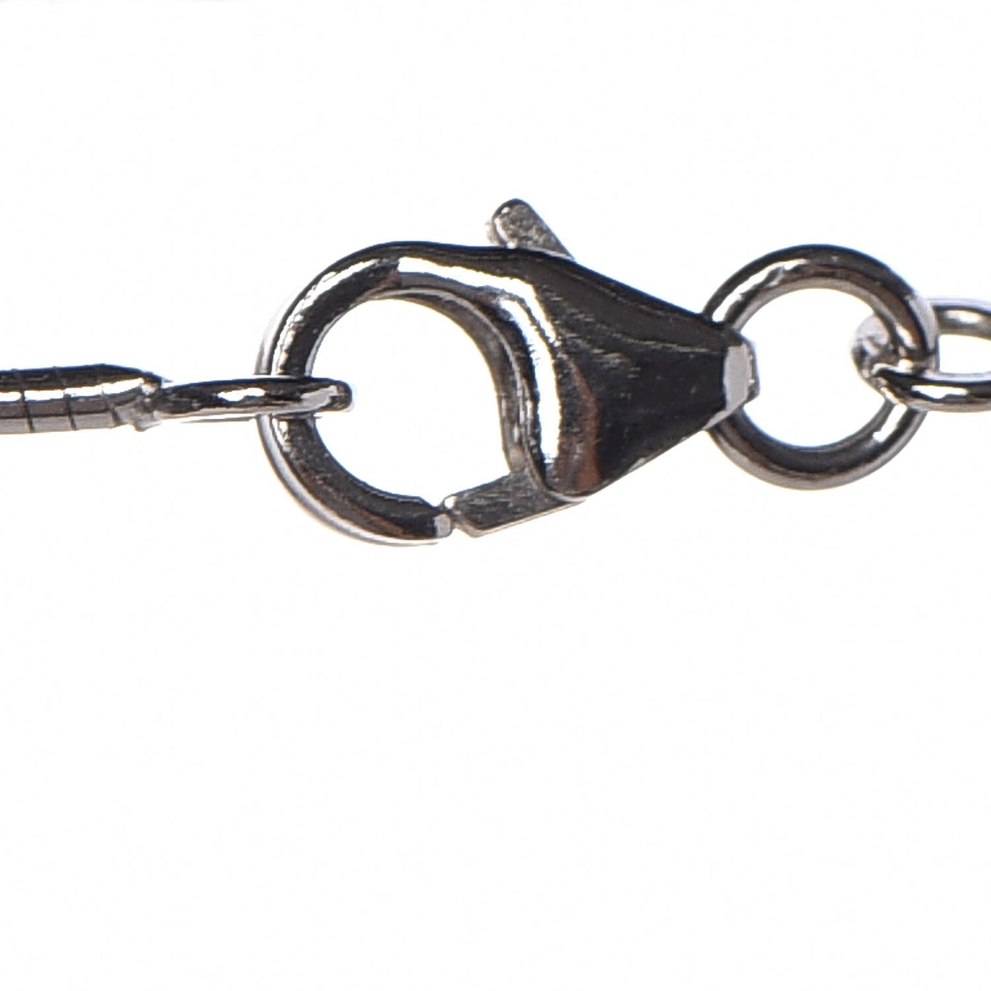 Lacquered Palladium Cage d'H Pendant Necklace Black