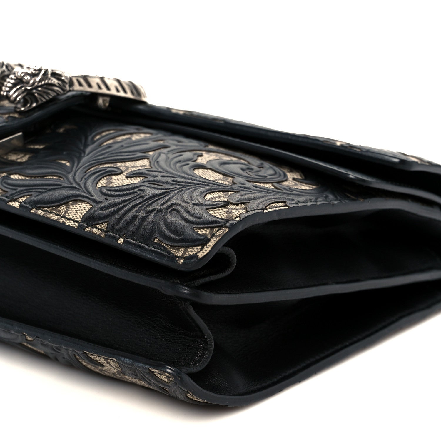 Gucci GG Supreme Monogram Arabesque Medium Dionysus Shoulder Bag Black 10 of 10